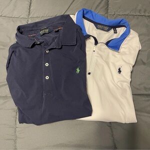 Golf Polo RL Men Size XXL Pair Of Shirts-One Long Sleeve~One Short*READ